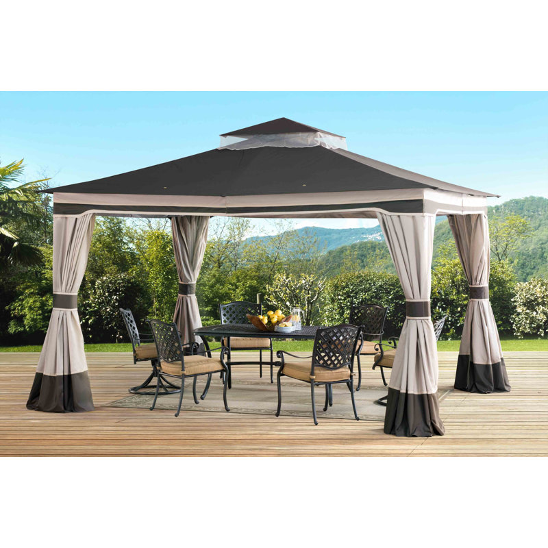 Sunjoy Graypointe 12 Ft. W x 10 Ft. D Metal Patio Gazebo & Reviews